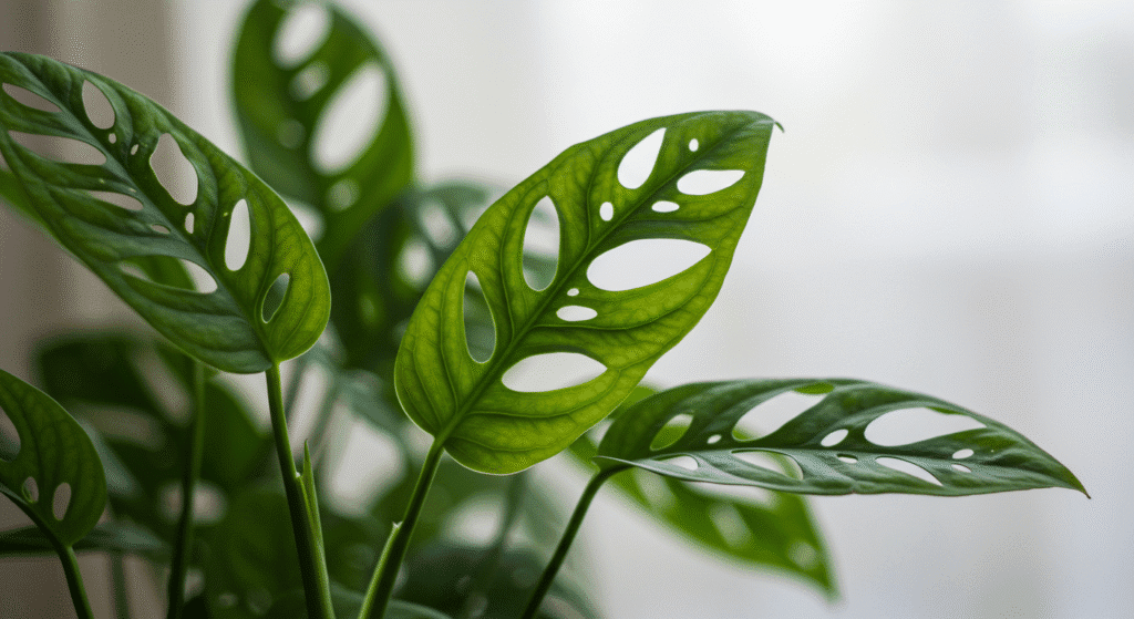 Planta Costela-de-Adão em vaso decorativo com luz natural indireta