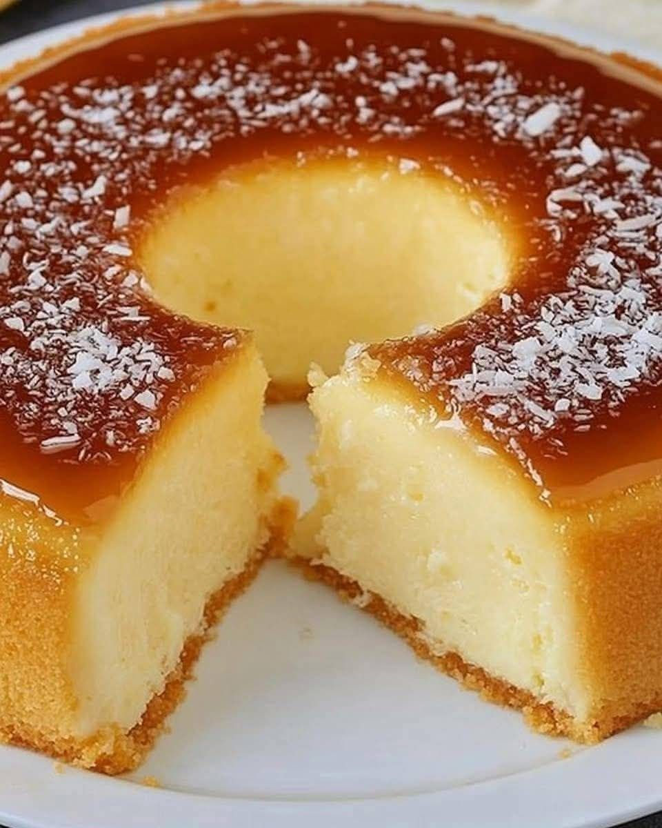 Bolo de Queijadinha no Liquidificador é a receita prática e super fácil de preparar, traz toda a cremosidade e o sabor da tradicional queijadinha.