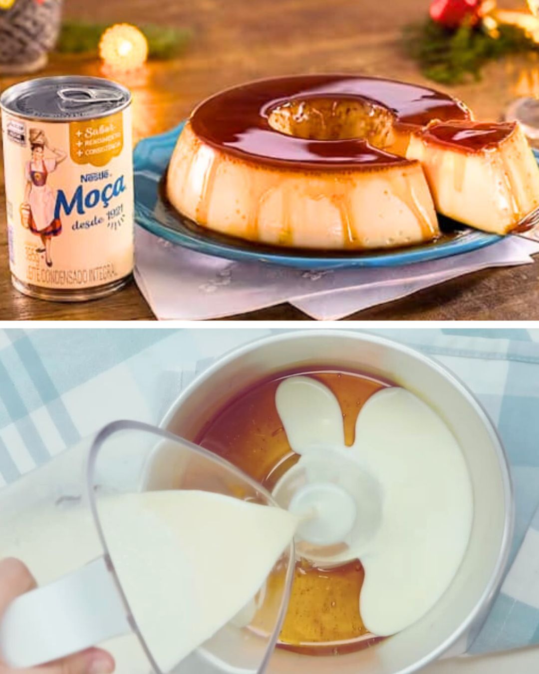 Pudim de Leite Moça receita