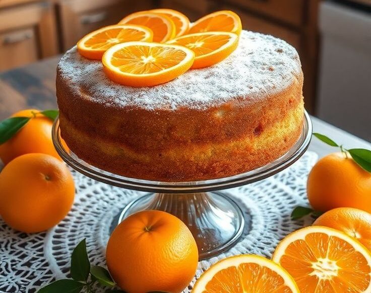 bolo de laranja fofinho