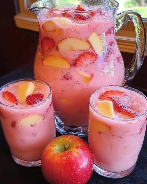 suco de maçã com leite